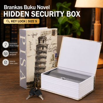 TaffGUARD Brankas Buku Novel Manual Anti Maling Hidden Safe Box Size S - KB-20L