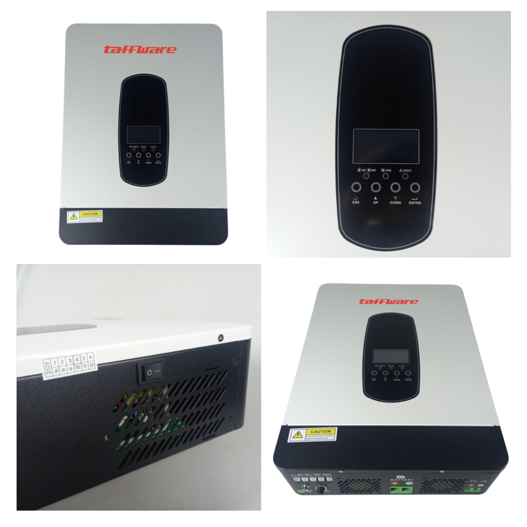 Taffware Inverter Solar Controller Hybrid DC 24V to AC 230V 3000W - SP-3200 Gambar produk Taffware Inverter Solar Controller Hybrid DC 24V to AC 230V 3000W - SP-3200 - 2