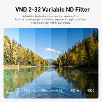 Gambar produk TELESIN Lens Camera Filter Insta360 Luna Ultra CPL VND Diffusion 1/4 - S5-FLT-85-TIS - 5