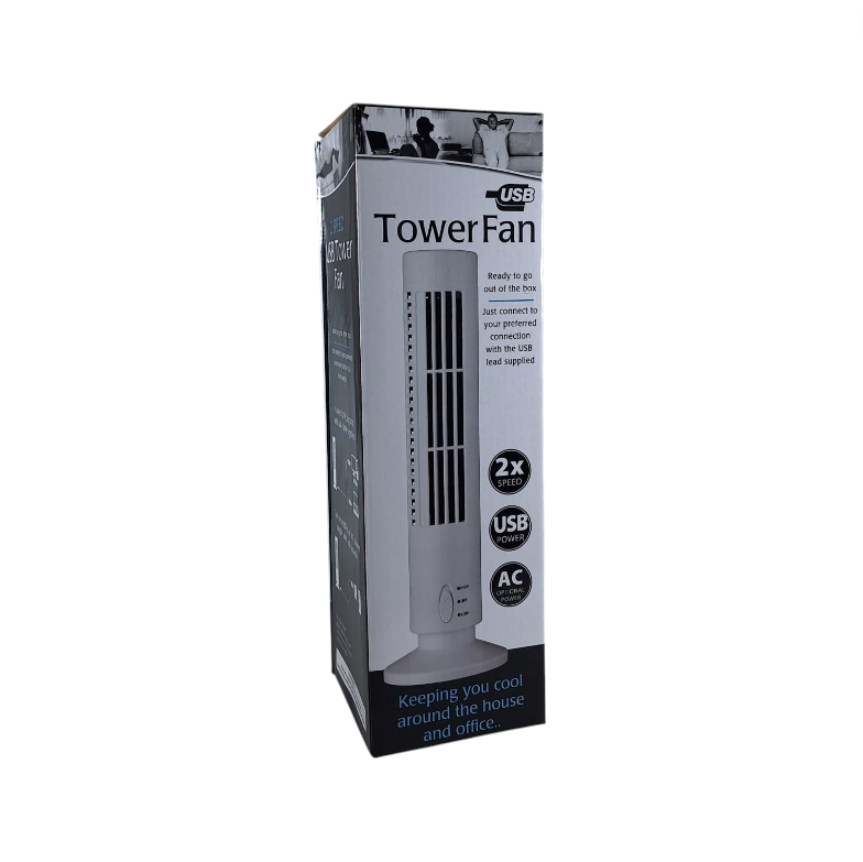 TaffHOME Kipas Angin USB Model Tower 2 Speed - YK-1208 Gambar produk TaffHOME Kipas Angin USB Model Tower 2 Speed - YK-1208 - Kemasan