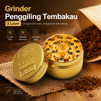Gambar produk ISHOWTIENDA Grinder Penggiling Tembakau Rokok Herb Crusher 3 Layer - LST-24