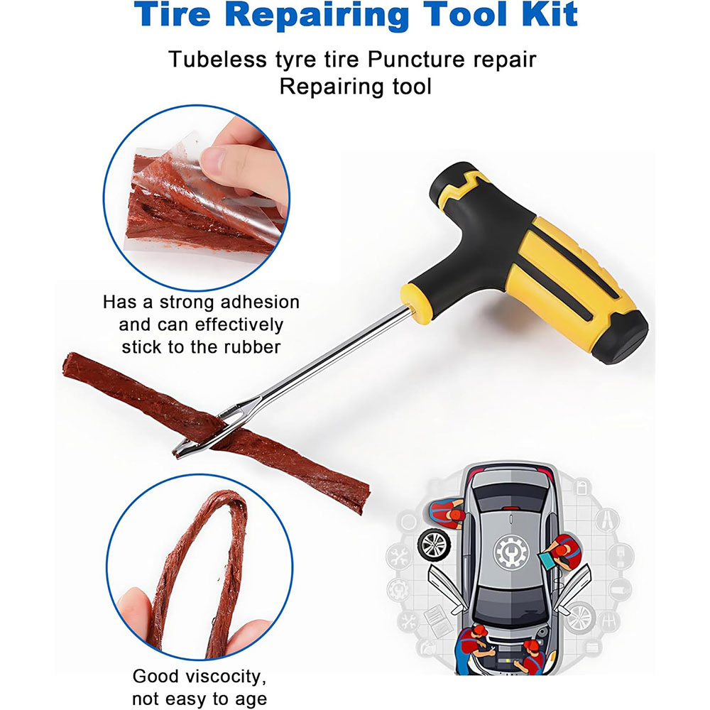 UR Peralatan Tambal Ban Mobil Sepeda Motor Tubeless Tire Repair - CZK-45 Gambar produk UR Peralatan Tambal Ban Mobil Sepeda Motor Tubeless Tire Repair - CZK-45 - 2