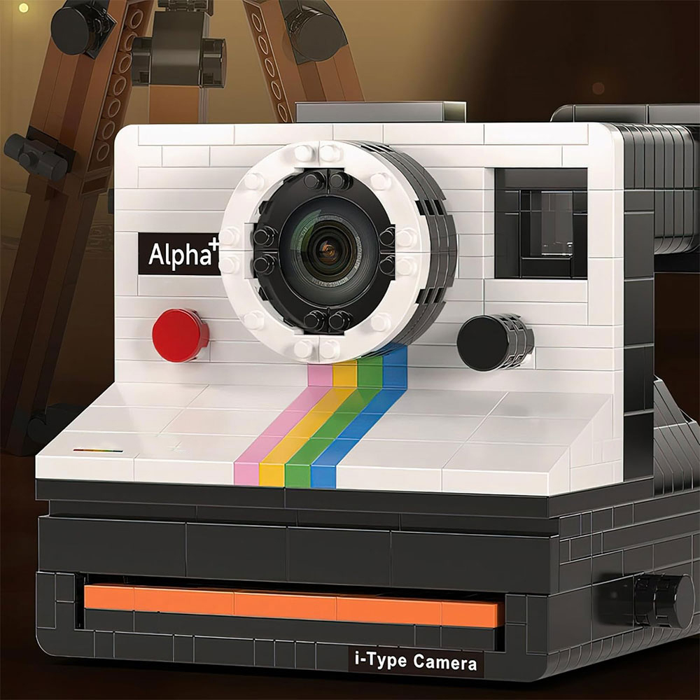 RAZUS Mainan Balok Susun Vintage Retro Camera Polaroid Bricks Blok - XL6601 Gambar produk RAZUS Mainan Balok Susun Vintage Retro Camera Polaroid Bricks Blok - XL6601 - 4