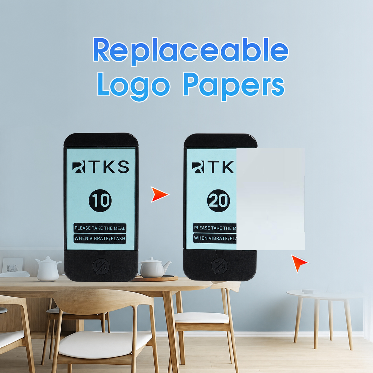 RTKS Wireless Calling System Restaurant Mesin Antrian 20 Pager - QC200 Gambar produk RTKS Wireless Calling System Restaurant Mesin Antrian 20 Pager - QC200 - 6