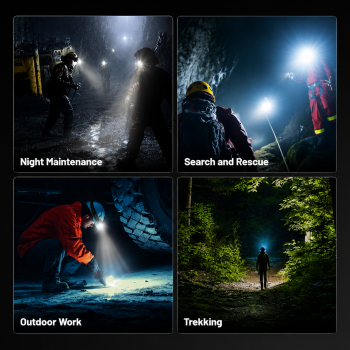 Gambar produk NITECORE Senter Kepala Headlamp LED 6 Core 6000 mAh IP68 1600 Lumens - HC70 UHE - 6