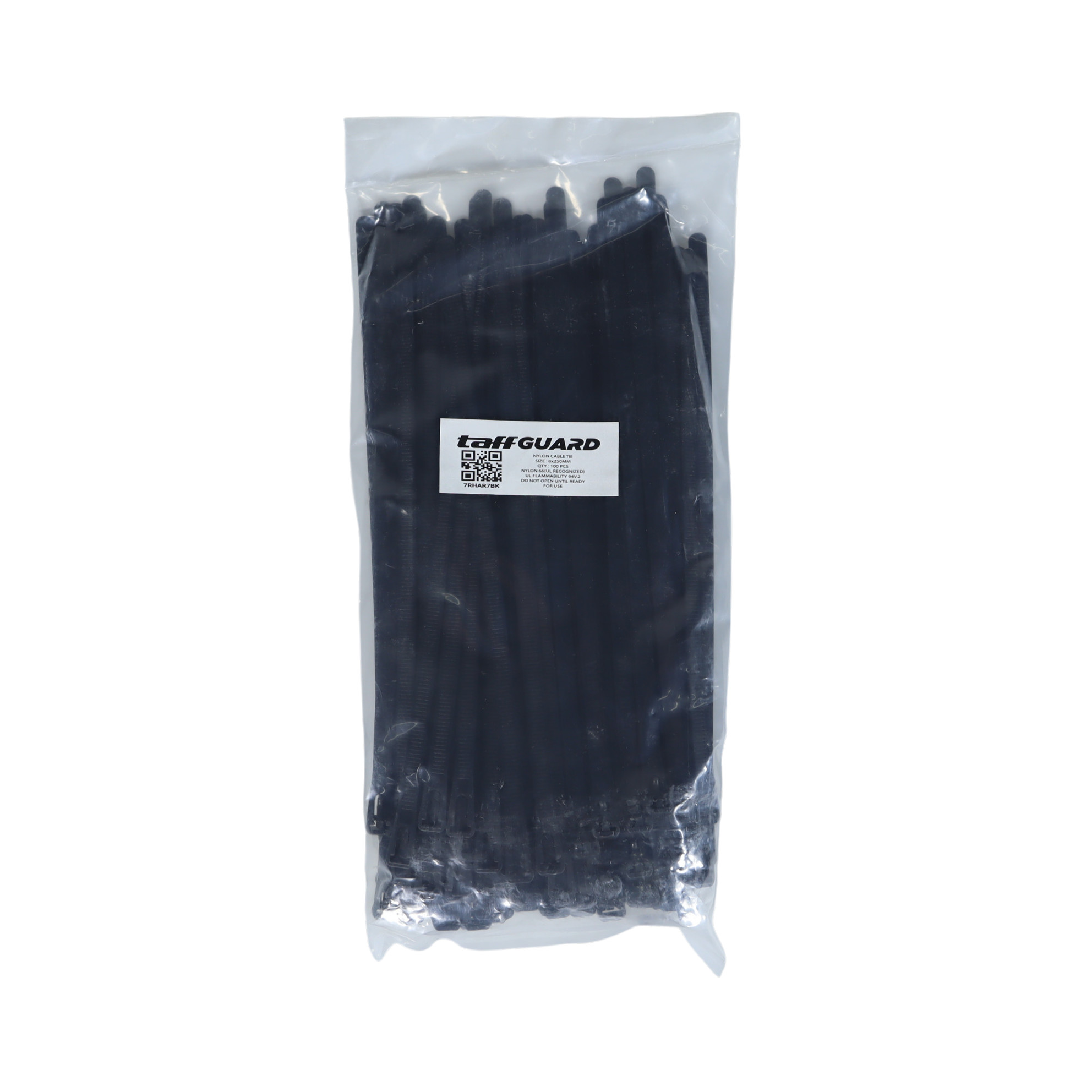 Gambar produk TaffGUARD Kabel Ties Zip Cable Organizer Reusable 8x250mm 100 PCS - NL816 - Kemasan