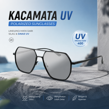 Cool Shark Kacamata UV Polarized Sunglasses Photochromic Lens - 8692