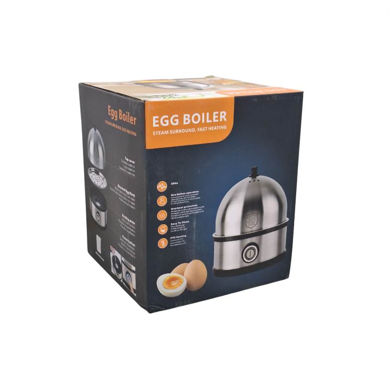 HUAPO Alat Rebus Telur Listrik 7 Slot Mini Egg Cooker 200W - ZDQ-FX04 Gambar produk HUAPO Alat Rebus Telur Listrik 7 Slot Mini Egg Cooker 200W - ZDQ-FX04 - Kemasan
