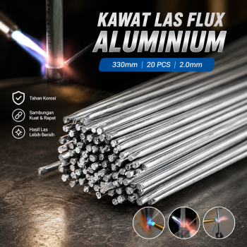 Taffware Kawat Las Flux Aluminium Electrode Suhu Rendah 330mm 20 PCS - M127271