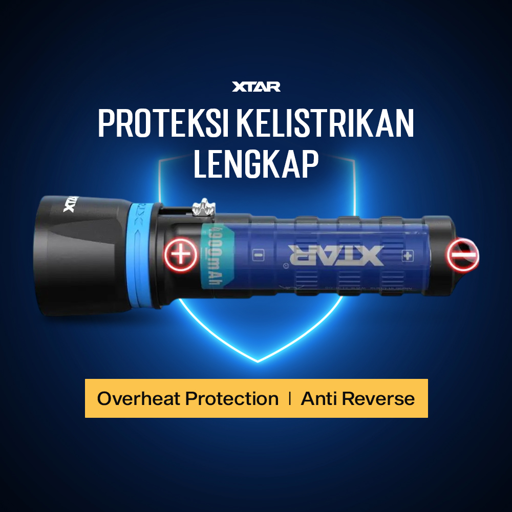 XTAR Senter Selam Diving Cree XP-L2 W2 LED Waterproof IPX8 1000 Lumens - DS1 KT Gambar produk XTAR Senter Selam Diving Cree XP-L2 W2 LED Waterproof IPX8 1000 Lumens - DS1 KT - 5