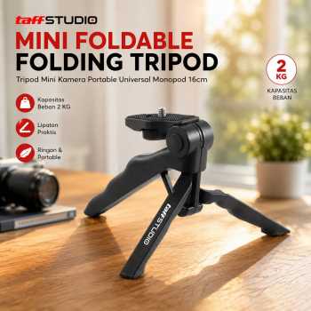 Gambar produk TaffSTUDIO Tripod Mini Kamera Portable Universal 16cm 1/4 Monopod - CP-GP264