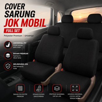 Gambar produk AUTOYOUTH Cover Sarung Jok Mobil Full Set Polyester Universal Premium - R10