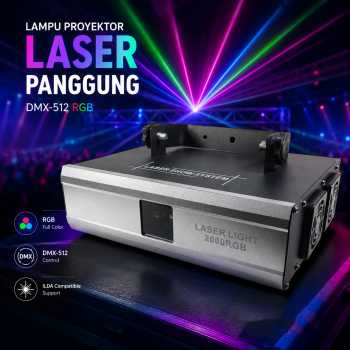 ALiEN Lampu Proyektor Laser Panggung Light DMX-512 LED RGB - 2000RGB