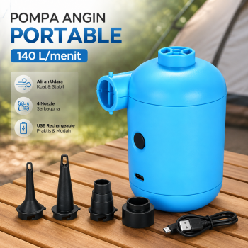 Stermay Pompa Angin Kasur Angin Portable Electric Air Pump Inflatable - HT426