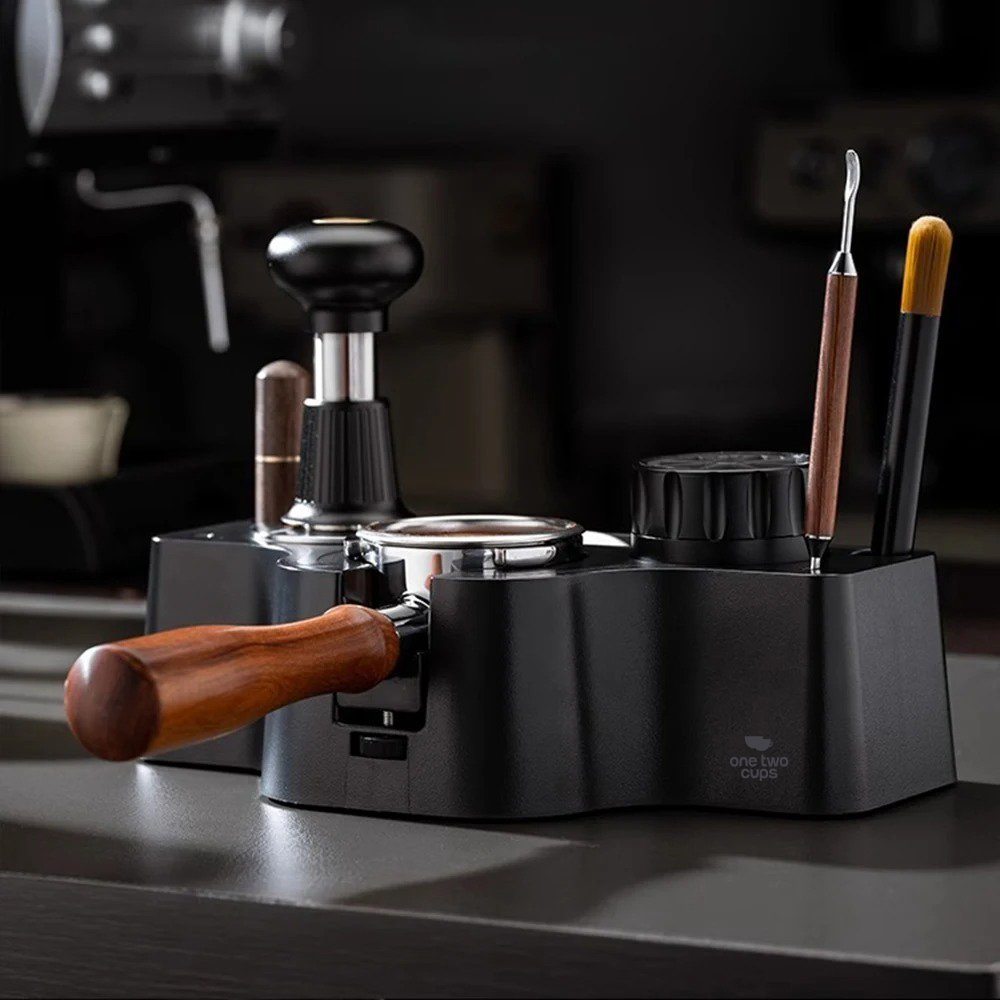 One Two Cups Base Alat Kopi Portafilter Tamper Mat Storage Adjustable - BB-350 Gambar produk One Two Cups Base Alat Kopi Portafilter Tamper Mat Storage Adjustable - BB-350 - 2