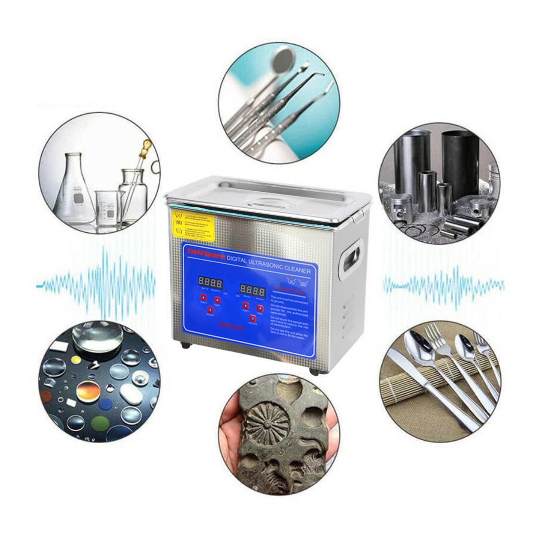 Taffware Mesin Pembersih Perhiasan Ultrasonic Cleaner 120W 3L - KZ-D3 Gambar produk Taffware Mesin Pembersih Perhiasan Ultrasonic Cleaner 120W 3L - KZ-D3 - 3