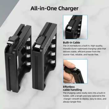 Gambar produk XTAR Charger Baterai 4 Slot AA 1.5 V Li-ion 5V 2A Built-in USB Type-C - C4-AA - 2