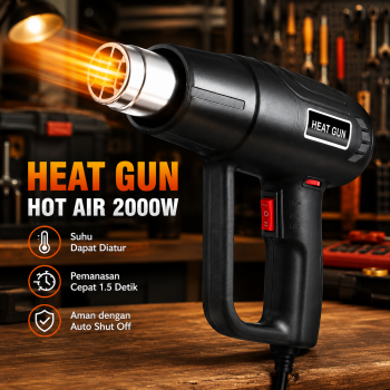 DEEPEEN Heat Gun Hot Air Adjustable Temperature 2000W 220V - Xa-B020T