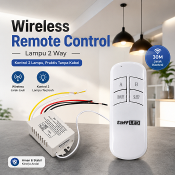Gambar produk TaffLED Wireless Remote Control Lampu Rumah 2 Way - YAM802