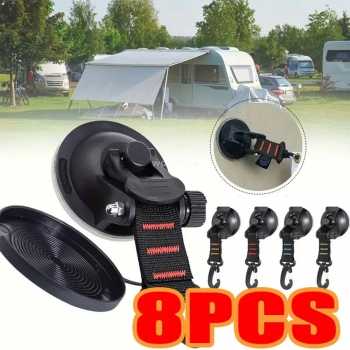 URJI Suction Cup Pengait Tali Flysheet Awning Camping Campervan 8 PCS - 4X