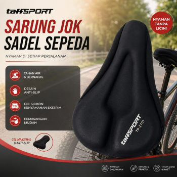 Gambar produk TaffSPORT Sarung Jok Sadel Sepeda 3D Silicone Gel - TP-ZT01