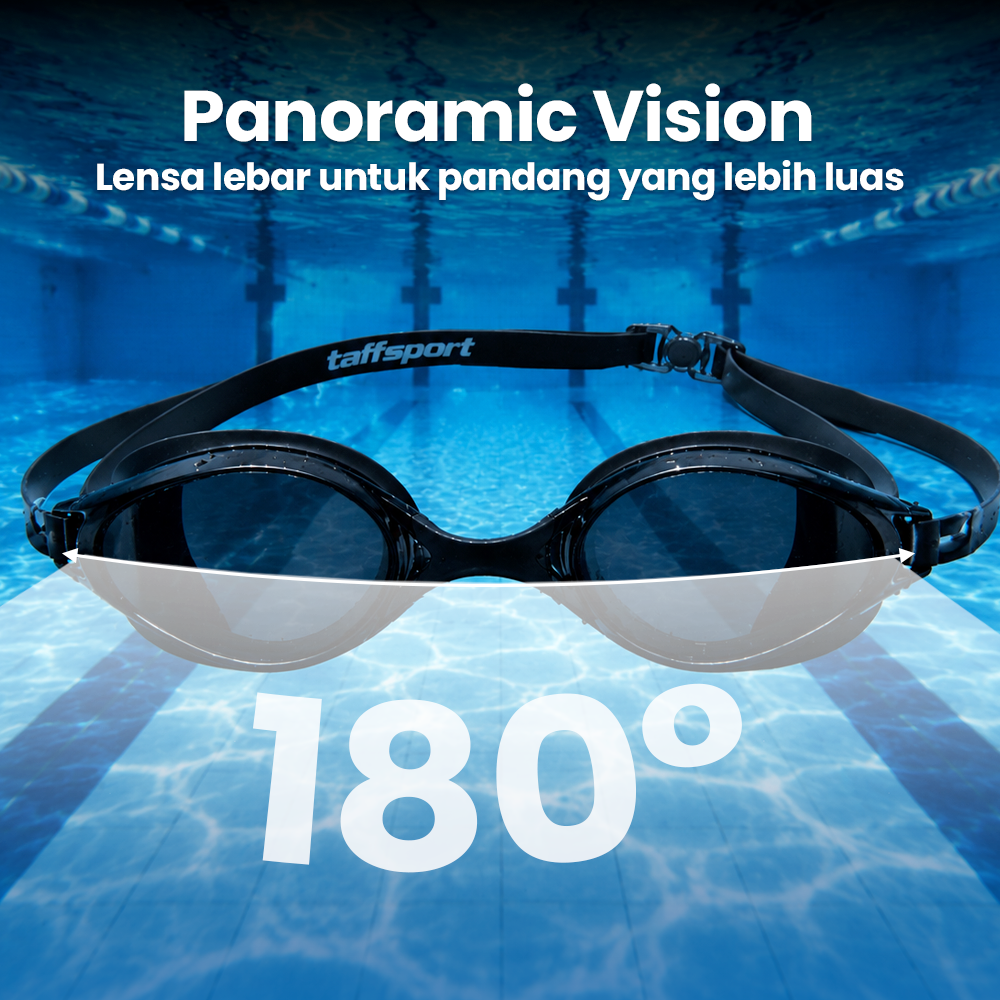 TaffSPORT Kacamata Renang Dewasa Anti Fog UV Protection - GOG-3550 Gambar produk TaffSPORT Kacamata Renang Dewasa Anti Fog UV Protection - GOG-3550 - 3