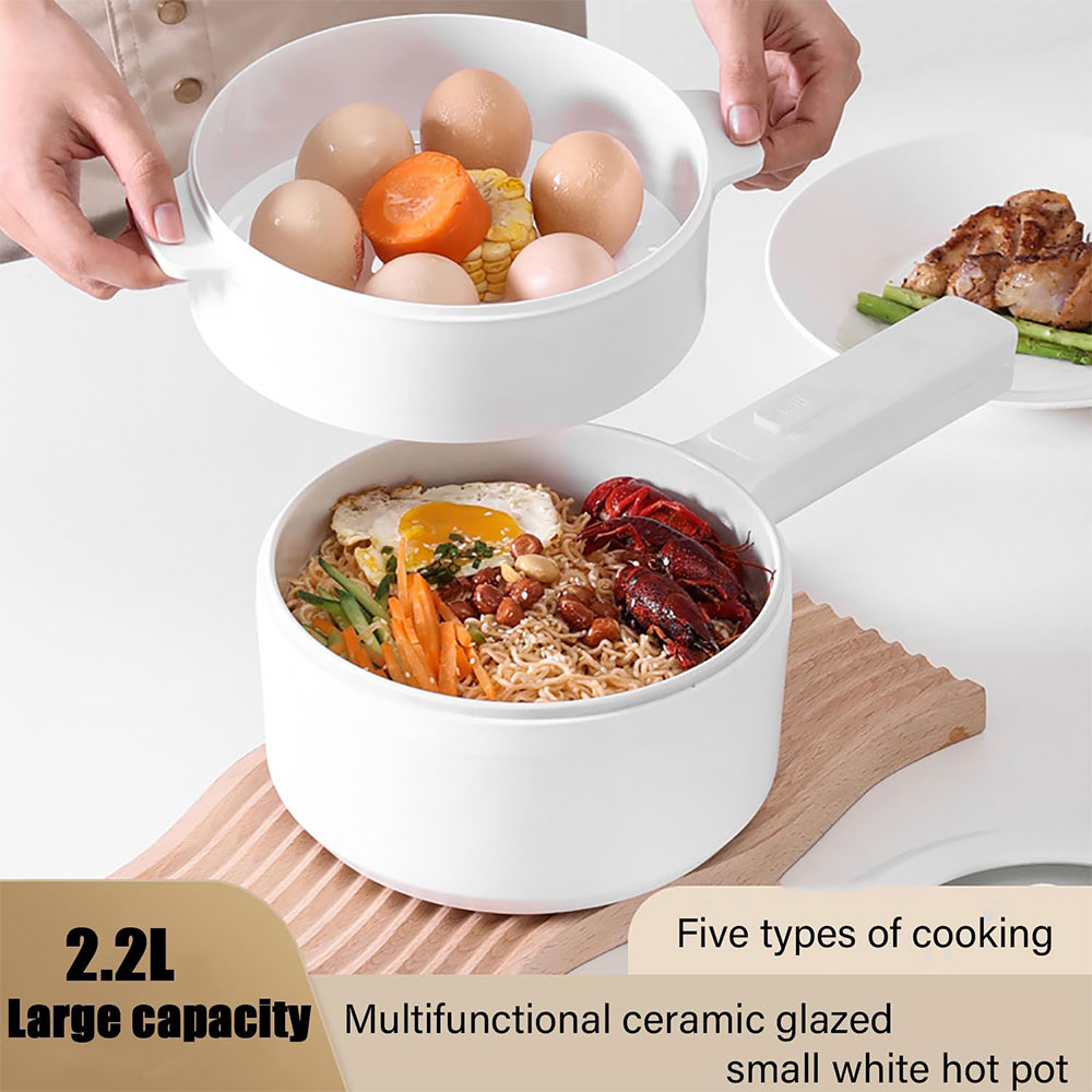 Rimo Panci Listrik Multifungsi Electric Pan with Steaming 2.2L 600W - SDD-18D Gambar produk Rimo Panci Listrik Multifungsi Electric Pan with Steaming 2.2L 600W - SDD-18D - 1