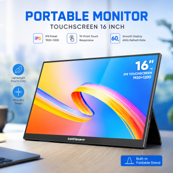 Taffware Portable Monitor Touchscreen 16 Inch IPS WUXGA 1200P 60Hz - SJD1670