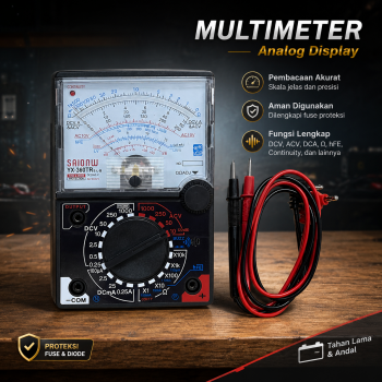 SAIONW Multimeter Multitester Analog Mini Pointer Display - YX-360TRELB
