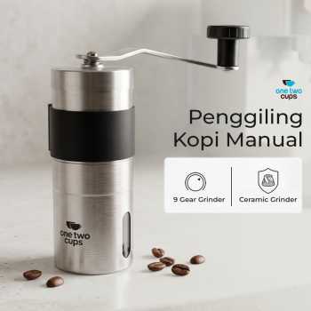 Gambar produk One Two Cups Alat Penggiling Kopi Manual Coffee Grinder Adjustable - RHNHA0176