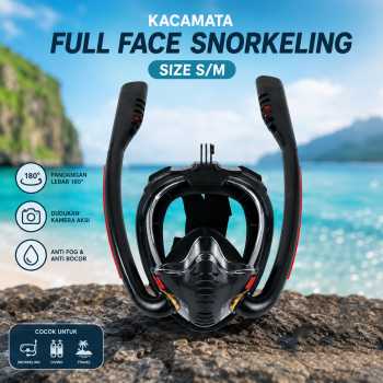 Gambar produk VELRAPCOR Kacamata Full Face Diving Snorkeling S/M - K3-01