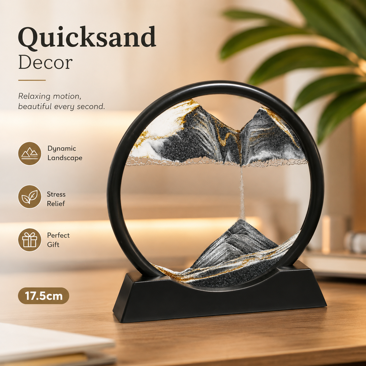 Sandbilder Pajangan Meja Dekorasi Pasir Hisap Gurun Quicksand 17.5cm - SA-3D Gambar produk Sandbilder Pajangan Meja Dekorasi Pasir Hisap Gurun Quicksand 17.5cm - SA-3D - Utama