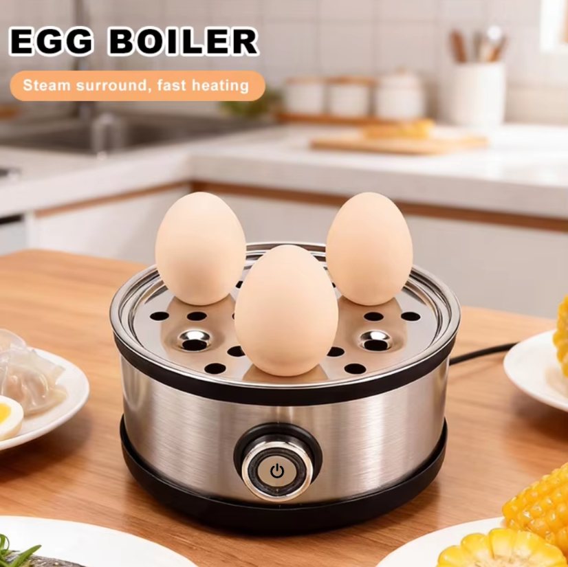 HUAPO Alat Rebus Telur Listrik 7 Slot Mini Egg Cooker 200W - ZDQ-FX04 Gambar produk HUAPO Alat Rebus Telur Listrik 7 Slot Mini Egg Cooker 200W - ZDQ-FX04 - 1