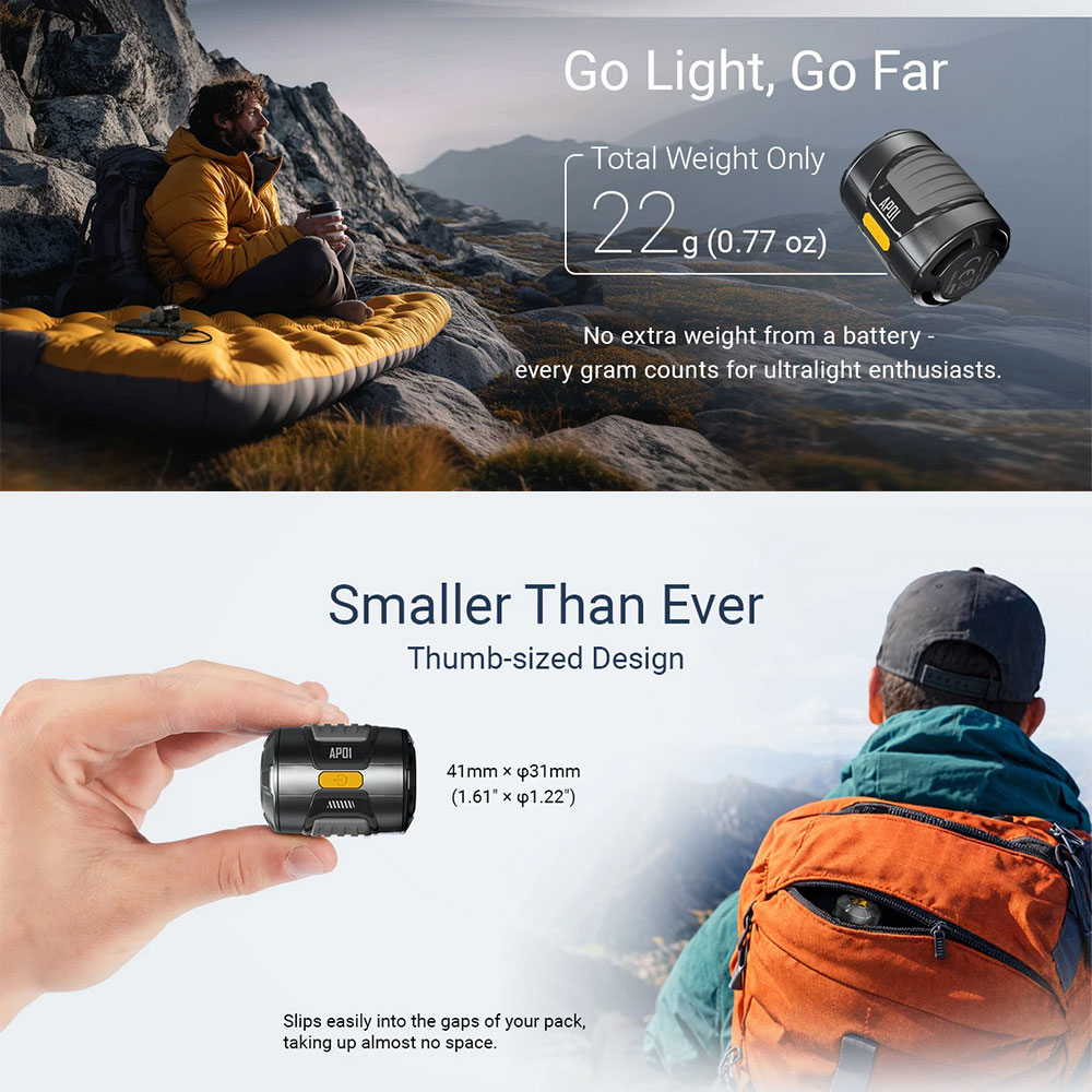 Gambar produk NITECORE Pompa Angin Elektrik Portable Air Pump USB Type C 2.8 kPa - AP01 - 7