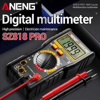 ANENG Digital Multimeter Voltage Tester Battery Test NCV 1999 Count - SZ818 Pro