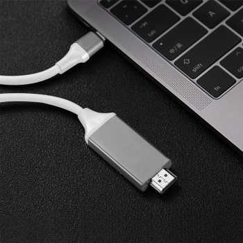 Gambar produk FSU Kabel Konverter USB Type C to HDMI 4K 30Hz 200cm - VUH-05 - 3