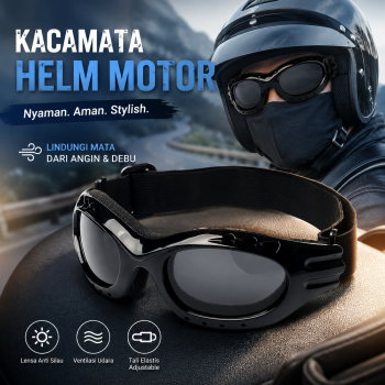 Gambar produk QIFISH Kacamata Helm Motor Goggles Windproof - SP351