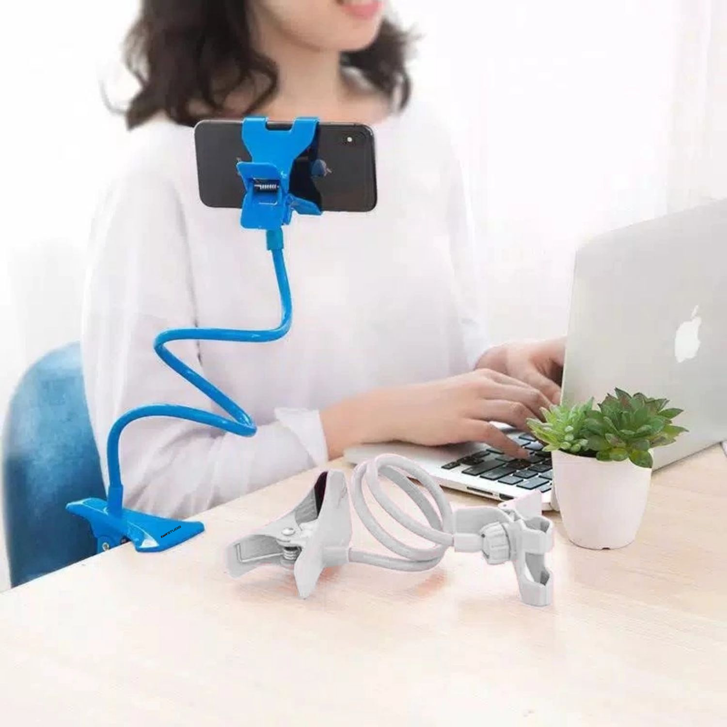 TaffSTUDIO Lazypod Stand Holder Clamp Universal HP Tablet Monopod 57cm - Tripod-8-1 Gambar produk TaffSTUDIO Lazypod Stand Holder Clamp Universal HP Tablet Monopod 57cm - Tripod-8-1 - 7