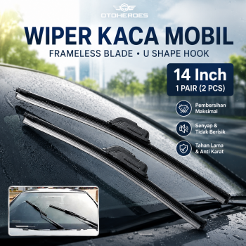 OTOHEROES Wiper Kaca Mobil Frameless Blade U Shape Hook 1 PCS - S858/S688