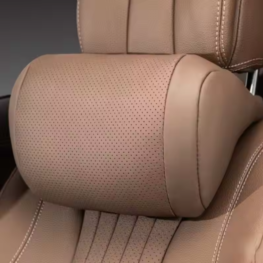 SCALZE Bantal Leher Mobil Ergonomis Memory Cotton Car Headrest Pillow - AW-40 Gambar produk SCALZE Bantal Leher Mobil Ergonomis Memory Cotton Car Headrest Pillow - AW-40 - Utama