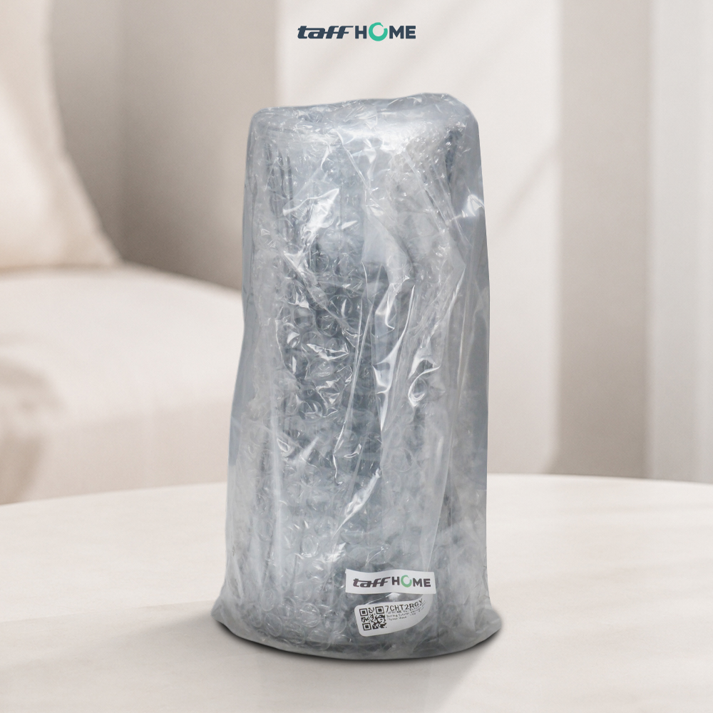 Gambar produk TaffHOME Vas Bunga Kaca Bening Estetik Vintage Glass Flower Vase - Y23 - Kemasan