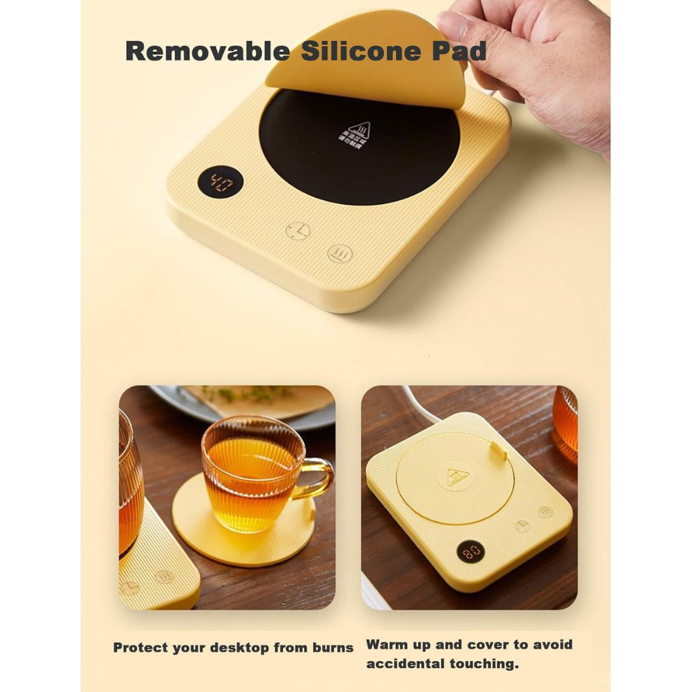 Donirt Tatakan Pemanas Gelas Coffee Cup Warmer Heating Pad Coaster - WJ-NB10 Gambar produk Donirt Tatakan Pemanas Gelas Coffee Cup Warmer Heating Pad Coaster - WJ-NB10 - 3