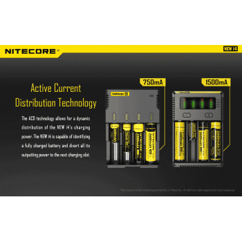 Gambar produk Nitecore Intellicharger Universal Battery Charger 4 Slot for Li-ion - NEW i4 - 1