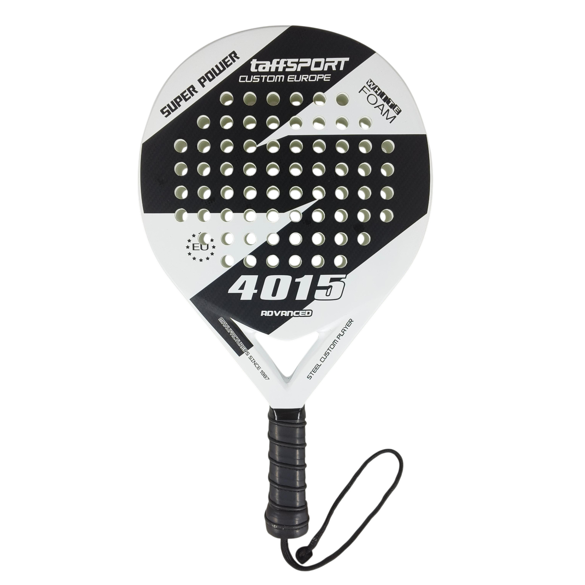 Gambar produk TaffSPORT Raket Padel Round Carbon Glass Fiber 3.8cm Thickness 360g - 4015 - 1