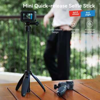 TELESIN Tripod Mini Kamera Aksi Tongsis Monopod Quick Release 40cm - S1-MNP-02