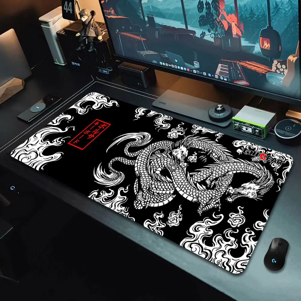 Gambar produk TaffGEAR Mouse Pad Gaming Japanese Dragon Desk Mat 900x400x3mm - M34 - Utama