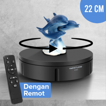 TaffSTUDIO Alas Putar Fotografi Rotating Display Stand with Remote - A360