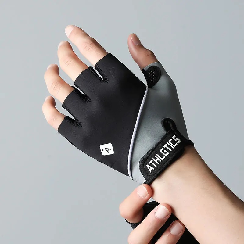 OZARE Sarung Tangan Sepeda Gym Half Finger Gloves Breathable L - TS-15 Gambar produk OZARE Sarung Tangan Sepeda Gym Half Finger Gloves Breathable L - TS-15 - 6
