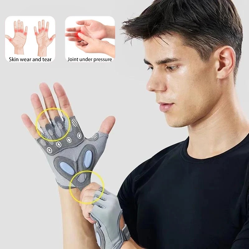 OZARE Sarung Tangan Olahraga Gym Half Finger Gloves Breathable L - TS-25 Gambar produk OZARE Sarung Tangan Olahraga Gym Half Finger Gloves Breathable L - TS-25 - Kemasan