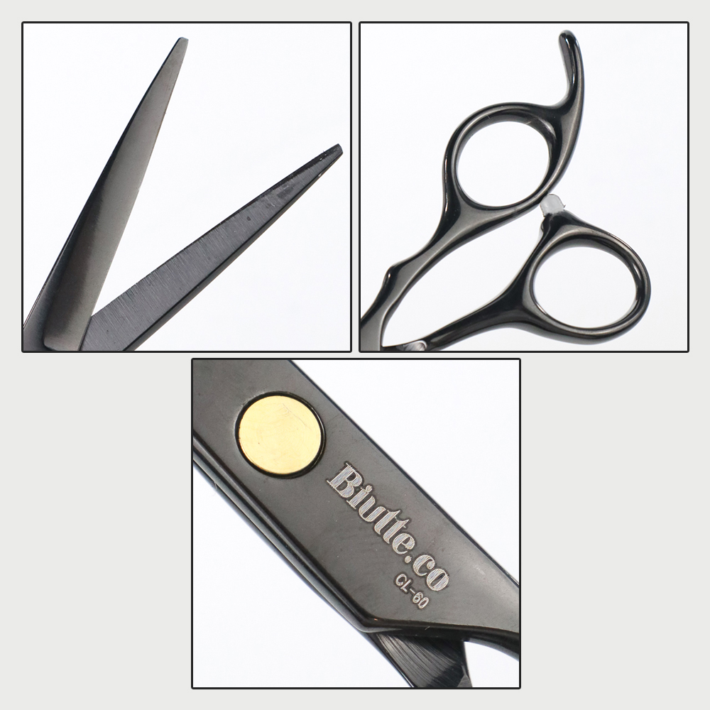 Biutte.co Gunting Rambut Lurus Teflon Coating Stainless Steel 4Cr13 - CL-60 Gambar produk Biutte.co Gunting Rambut Lurus Teflon Coating Stainless Steel 4Cr13 - CL-60 - 2